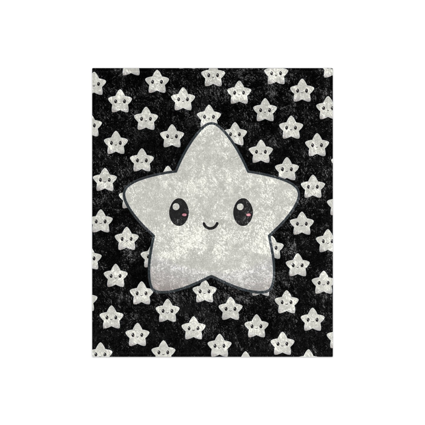 Cute Star Crushed Velvet Blanket
