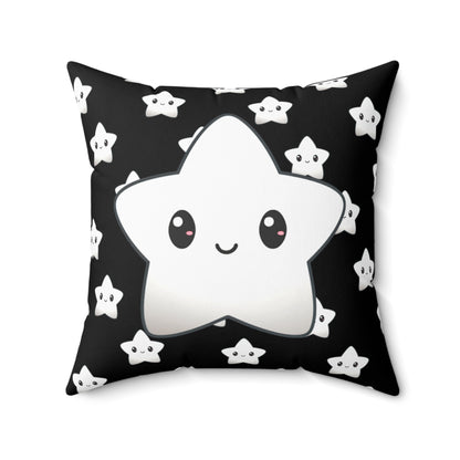 Cute Star Suede Square Pillow