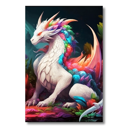 Beautiful White Dragon Acrylic HD Prints