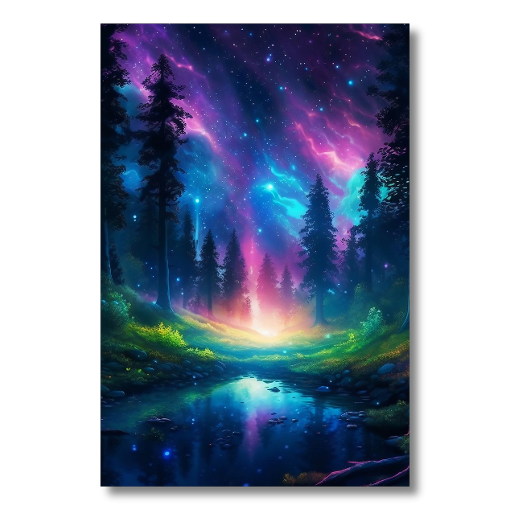 Colorful Enchanted Mystical Forest HD Acrylic Prints