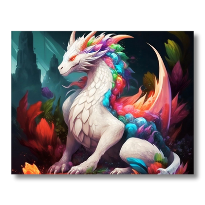 Beautiful White Dragon Acrylic HD Prints