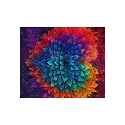 Beautiful Colorful Heart Crushed Velvet Blanket