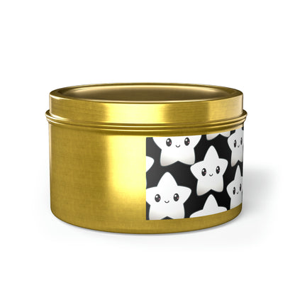 Cute Star Tin Candles - 4oz, 8oz