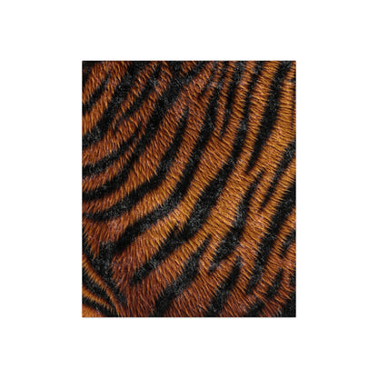 Tiger Pattern Crushed Velvet Blanket