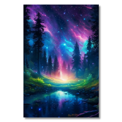 Colorful Enchanted Mystical Forest HD Acrylic Prints