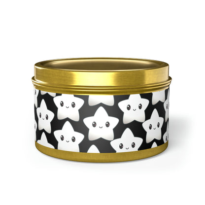 Cute Star Tin Candles - 4oz, 8oz