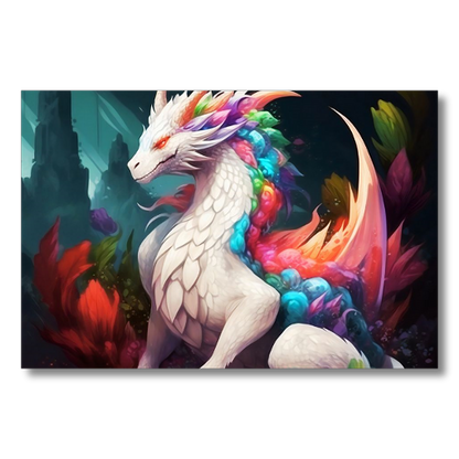 Beautiful White Dragon Acrylic HD Prints