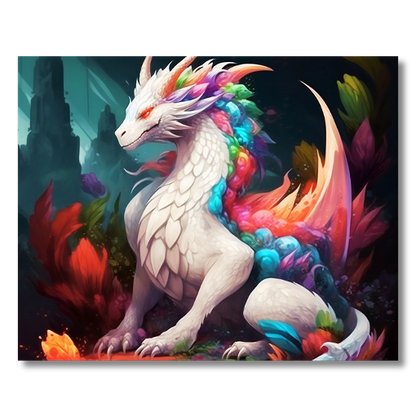 Beautiful White Dragon Acrylic HD Prints