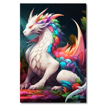 Beautiful White Dragon Acrylic HD Prints