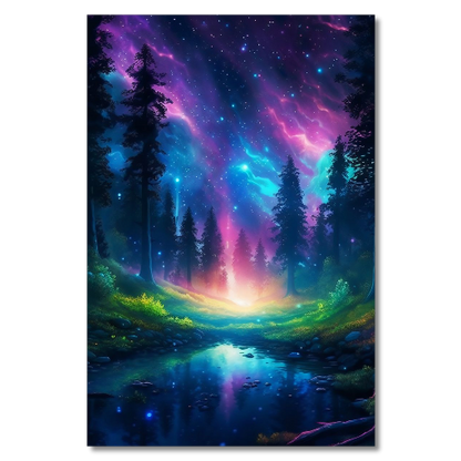 Colorful Enchanted Mystical Forest HD Acrylic Prints