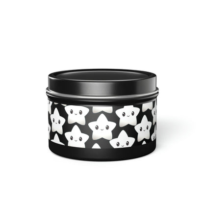 Cute Star Tin Candles - 4oz, 8oz