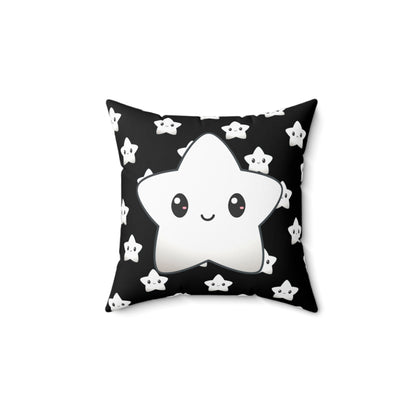 Cute Star Suede Square Pillow