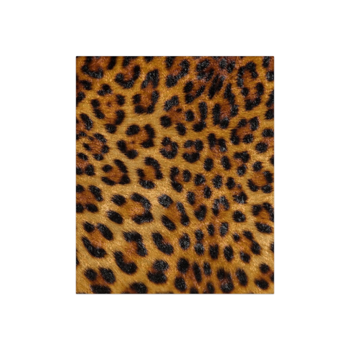 Leopard Pattern Crushed Velvet Blanket