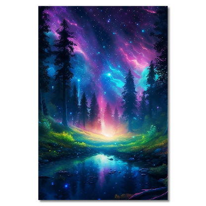 Colorful Enchanted Mystical Forest HD Acrylic Prints