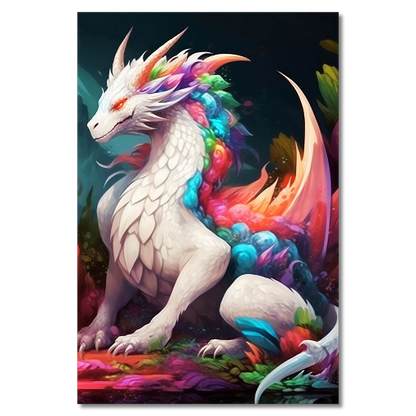 Beautiful White Dragon Acrylic HD Prints